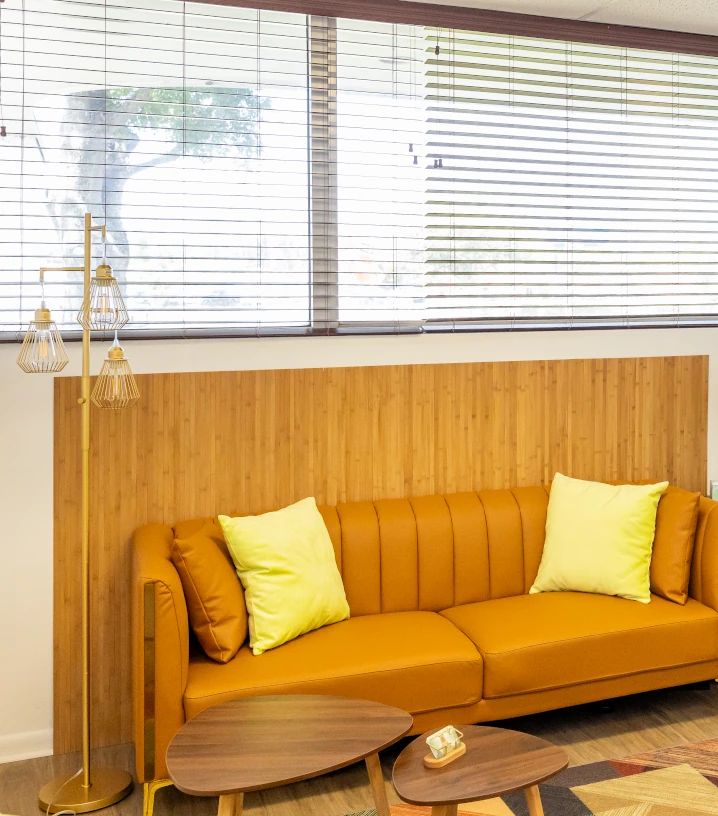 A warm, welcoming therapy space at Now and Zen Wellness in Tampa, FL