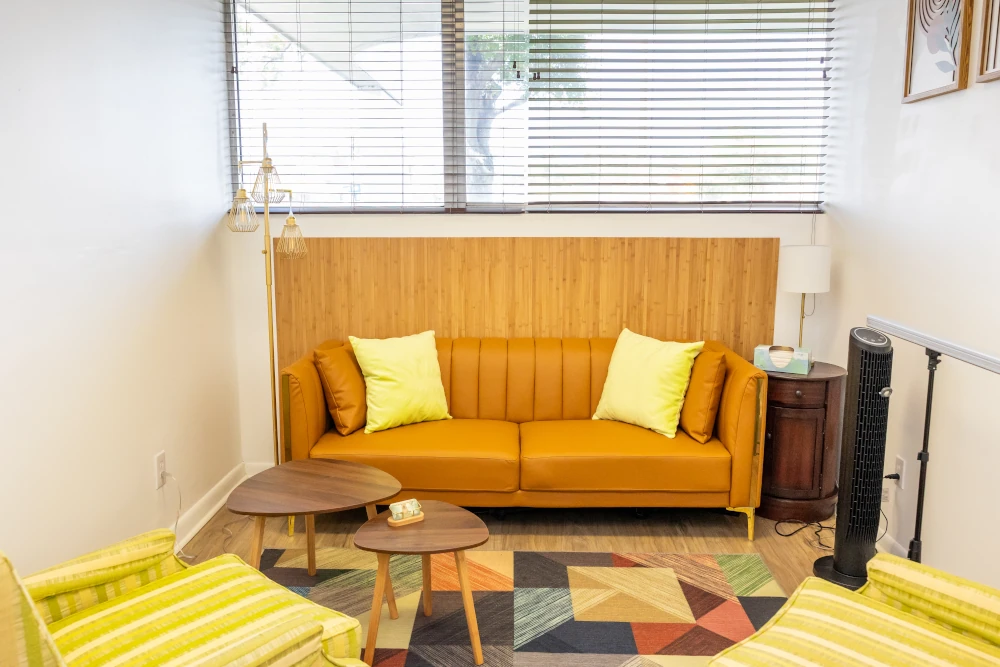 Therapy room at Now and Zen Wellness — Tampa, FL