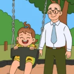 Father and daughter spending time together outdoors, representing family connection and emotional support