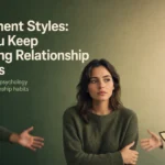 Woman caught between emotional push-pull representing anxious and avoidant attachment styles in relationships