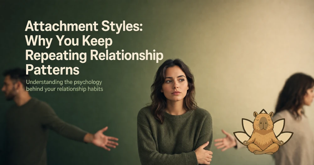 Woman caught between emotional push-pull representing anxious and avoidant attachment styles in relationships