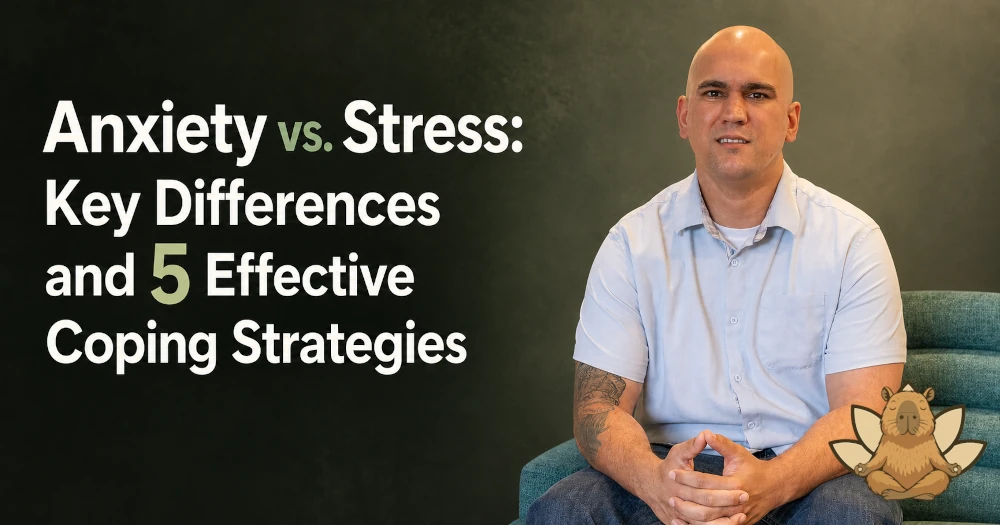 anxiety vs stress differences therapy Tampa therapist